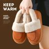 Хлопковые тапочки женские зимние сумки и для дома и дома теплая плюшевая наружная обувь из хлопка мужские зимние