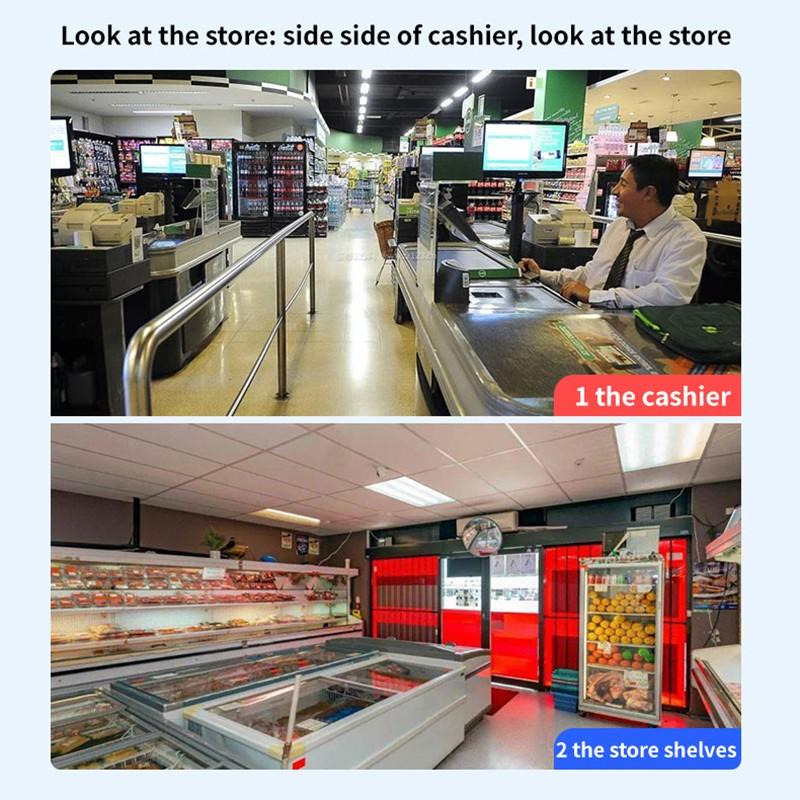 Наружная камера видеонаблюдения с двойным объективом 4K, домашняя камера видеонаблюдения, беспроводная Wi-Fi IP-камера, поддержка двустороннего аудио, встроенный микрофон