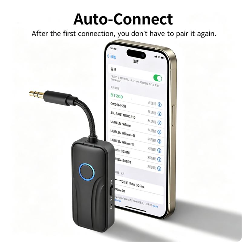 Автомобильный Bluetooth-адаптер Aux 6.0 с разъемом 3,5 мм, аудио-донгл 2-в-1, беспроводной аудиоприемник-передатчик, комплект громкой связи для авто, MP3-плеера, динамика, музыкального плеера