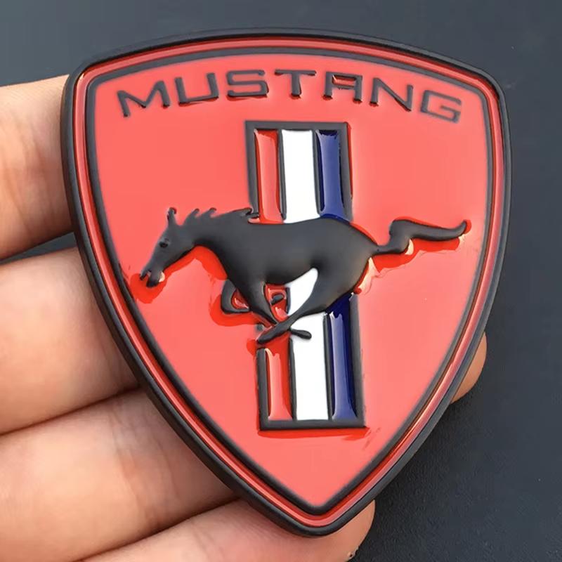 1Pc Metal Car Sticker For Mustang Shelby GT Logo Badge Car Body Fender Trunk Decoration Accessories