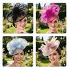 Изящная Фата-Заколка Fascinator Повязка на Голову Для Свадеб, Вечеринок И Особых Случаев Несколько Стильных Цветов