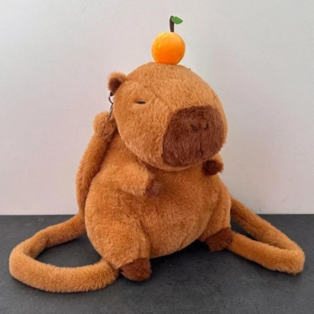 Cute Soft Plush Capybara Backpack Girl Fashionable Crossbody Bag for Women Kawaii Shoulder Bag for Children Gifts for Girlfriend