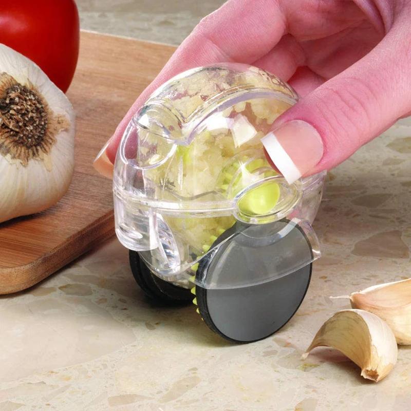ABS Garlic Chopper Roller Peeler Mincer Slicer Garlics Press Kitchen Tool Grater Grinding Grinding Press Machine Chopper