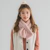 Elegant Shawl Faux Rabbit Fur Plush Neckerchief Wrap Neck Warmer Solid Color Cross Scarf