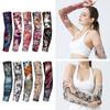 Sport Basketball UV Protection Sun Protection Arm Cover Flower Arm Sleeves Tattoo Arm Sleeves