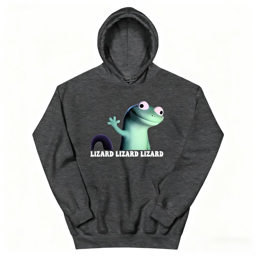 Lizard Meme Funny Graphic Hoodies Long Sleeve Casual Hooded Sweatshirts Women Men Clothing Cartoon Printing Sudaderas Unisex Top