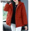 Winter Fashionable Cotton Padded Jacket and Coat Thickened Warm Black Women Clothes with Hooded