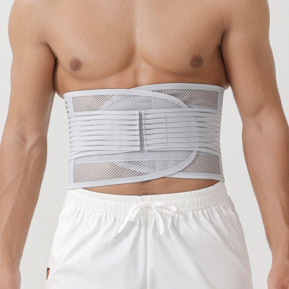 Корректоры фигуры Пояс для поддержки талии Сетчатый пояс для защиты талии Модное корректирующее белье для мужчин Сидячий образ жизни