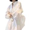 Ladies' Shirt White Shirt Female Temperament Loose Small Shirt Shirt Shirt Sunscreen Cardigan Long-sleeved Blouse Temperament Elegant Fashion Top