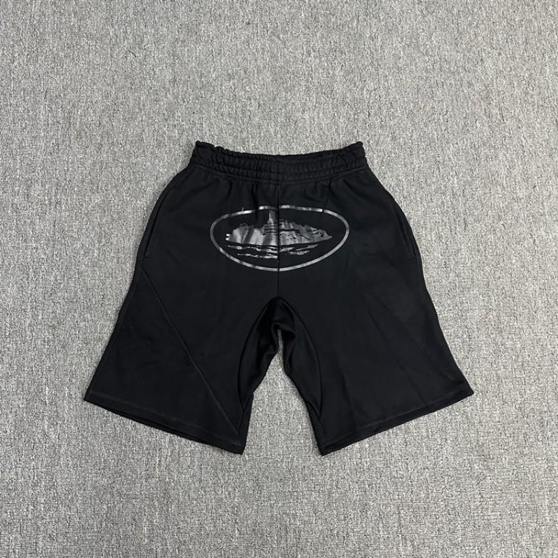 Cort Short Devil Island Print Shorts Mens Hip Hop Skate Casual Sweatpants Trendy Streetwear