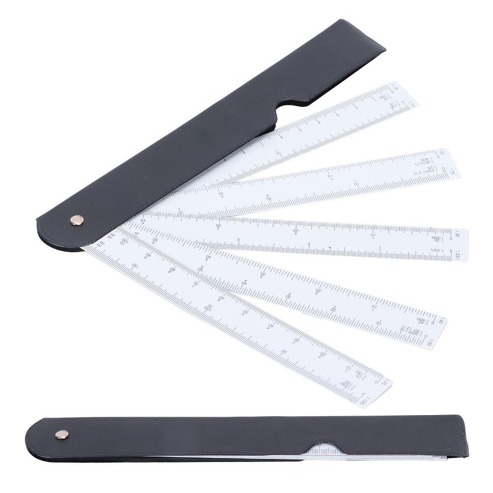 Multi Ratio Scale Ruler Foldable Design Architect Scale Ruler Durable Scale Tools Clothing Design
