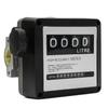 FM-120 20-120L/Min 4 Digital Gasoline Fuel Petrol Oil Flow Meter Four Digital for Diesel Fuel Oil Flow Meter Counter