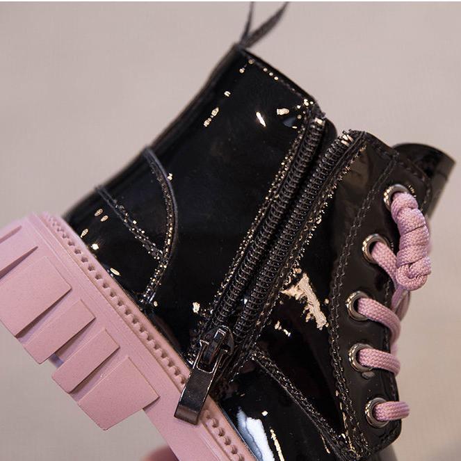 Обувь для девочек, розовые ботинки martin, новые зимние детские ботинки, плюшевые теплые детские сапоги для девочек