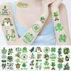 New St. Patrick's Day Tattoo Stick Waterproof Party Party Gift Funny Face Sticker