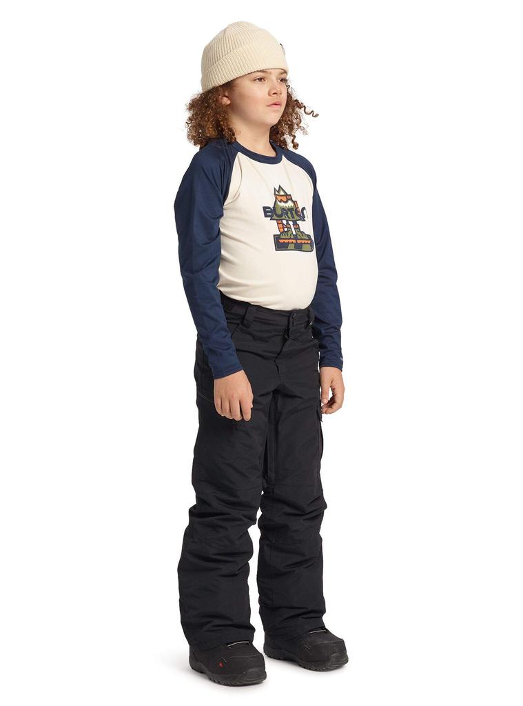 Burton Exile Cargo Snowboard True Black Kids' Pant, Boys' Pants, 2021-22 Model, Medium,