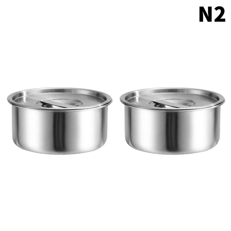 Миска для варки яиц на пару из нержавеющей стали с крышками, кухонная посуда, миска для фруктового салата, десерта, супа, контейнер для еды, миска для рисовой лапши