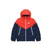 Hooded Down Jacket with Logo Patch Men Outerwear Multicolor CU0226-673