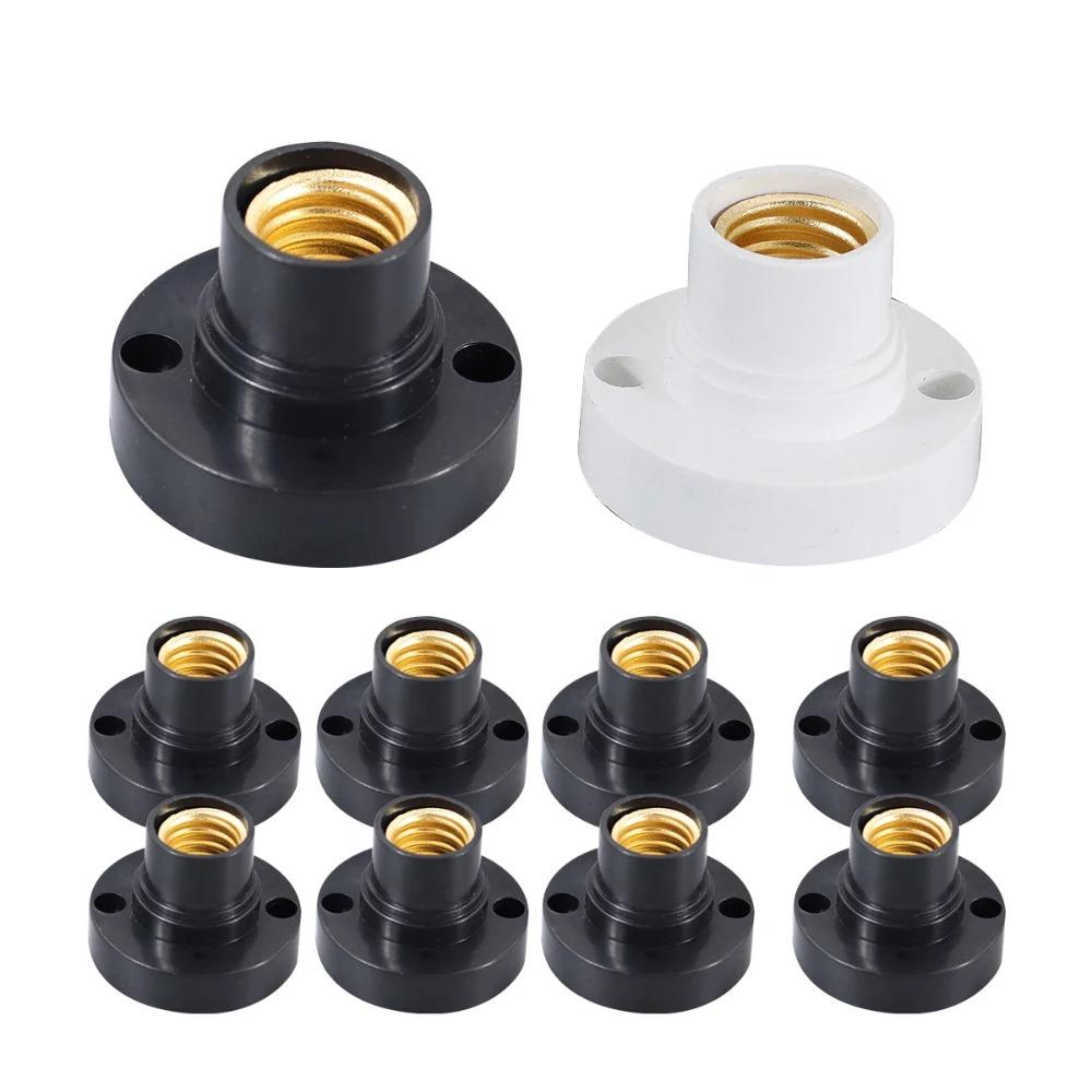 10PCS High Quality New Screw Lamp Base E14 Lamp Holder Socke Base Light Bulb Socket Holder Adapter Lamp Durable