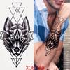 1PCS Tattoo Temporary Men Fake Sleeve Tattoo Stickers Tiger Wolf Lion Tattoo Arm Body Art Fake Tattoo Men