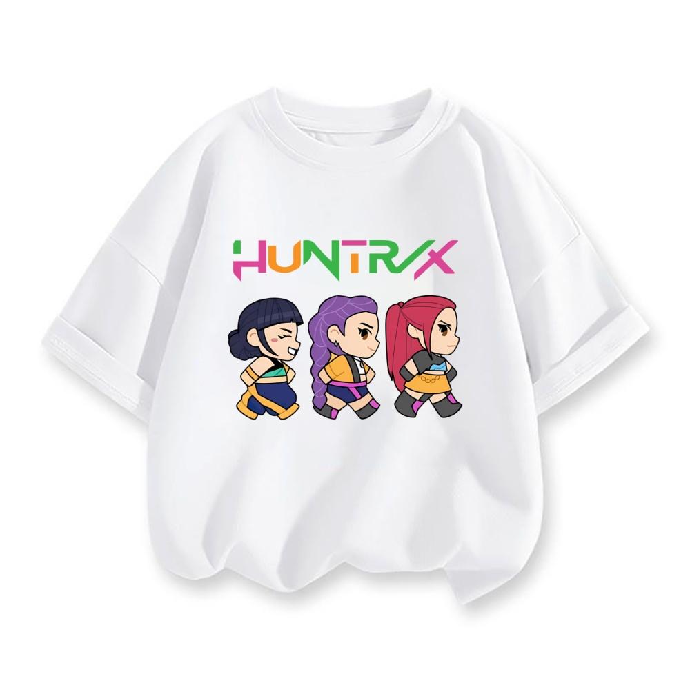 Children's T-shirt Girls' Casual Top Short Sleeve Cartoon Printed Pattern T-Shirt Girls