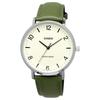 [Casio] Quartz Men's Watch MTP-VT03L-7B Cream and Green Leather Strap