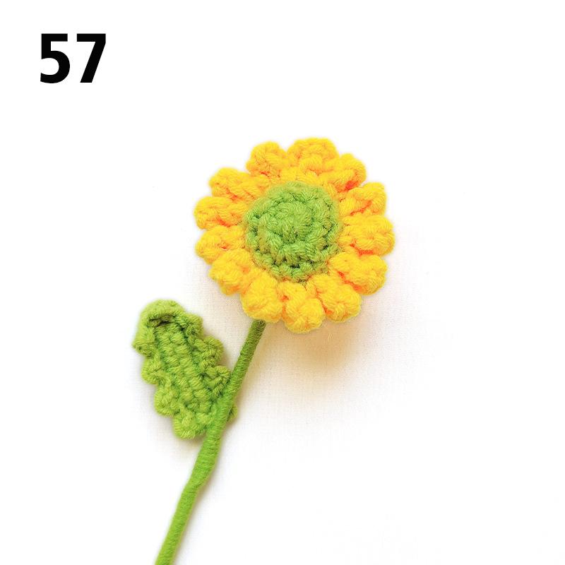 Подарок на День Учителя Подсолнух Вязаный Цветок Вязаный Цветок Ручной Работы Букет Домашний