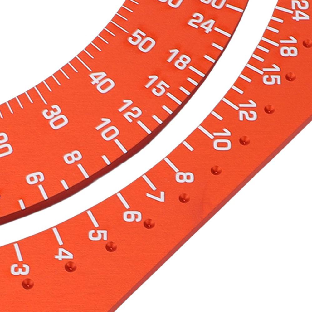 Engraved Scale Multi Angle Measuring Tool Positioning Rod Rafter Framing Square Woodworking