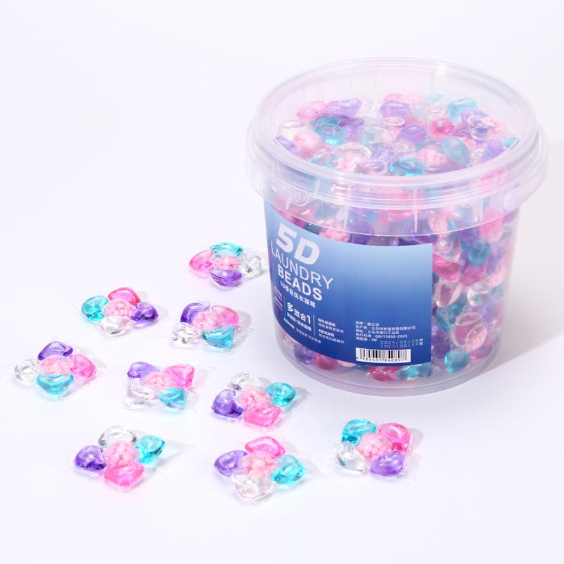 Капсулы для стирки Camellia 5-в-1: Стойкий аромат и мощное удаление пятен в концентрированных пятикамерных капсулах