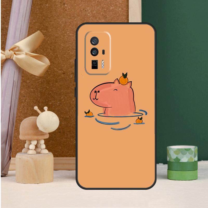 Capybara Spa Case For POCO X6 Pro X3 X4 X5 M6 Pro F5 F3 M5s Xiaomi 13T Pro 11T 12T 12 13 14 Ultra Cover