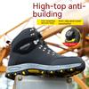 Breathable Sport Work Shoes Men Shoes Steel Toe Safety Boots Men's Work Sneaker Rotated Button Easy Wear Work Safety Boots