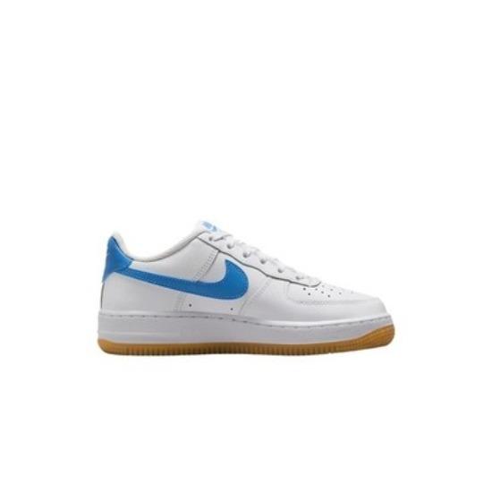 Nike Air Force 1 Comfort Versatile Lightweight GS Low-Top Casual Shoes White/Dark Light Brown/Blue Unisex FV5948-115