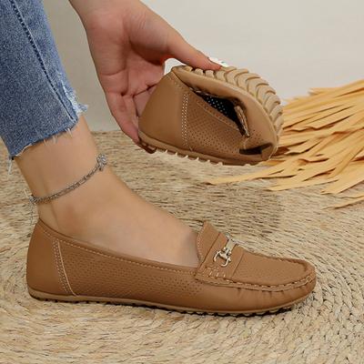 Женские туфли на плоской подошве, однотонные сетчатые мокасины, неглубокие туфли для женщин, мягкие трикотажные балетки на плоской подошве, повседневные кроссовки без застежек для женщин