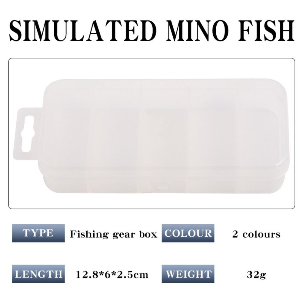 5 Compartments Fishing Tackle Case Waterproof Lures Hooks Case Fishing Lure Box  Fishing Tools
