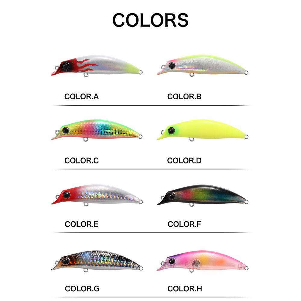 Multicolor Winter Fishing Crankbaits Useful Minnow Lures Long Casting Lure Fish Hooks Minnow Baits