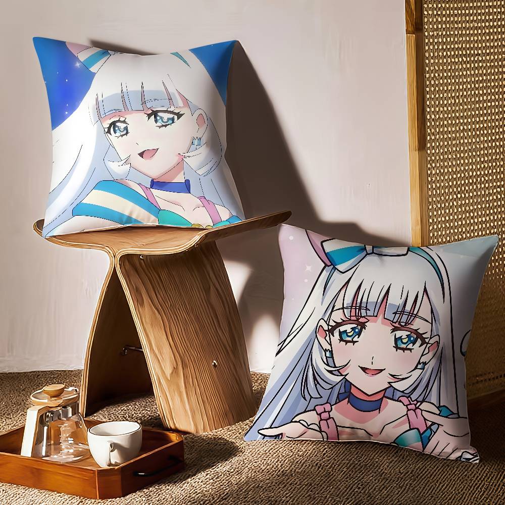 N-Nekoyashiki Yuki Pillow Case Sofa and Living Room Decorative Cushion Covers Dust-proof and Mite-proof Invisible Zipper