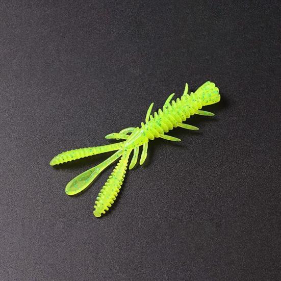 10 шт. 7 см/2,45 г Рыболовная приманка Хорошая гибкость Высокая эластичность Имитационный дизайн Яркий цвет