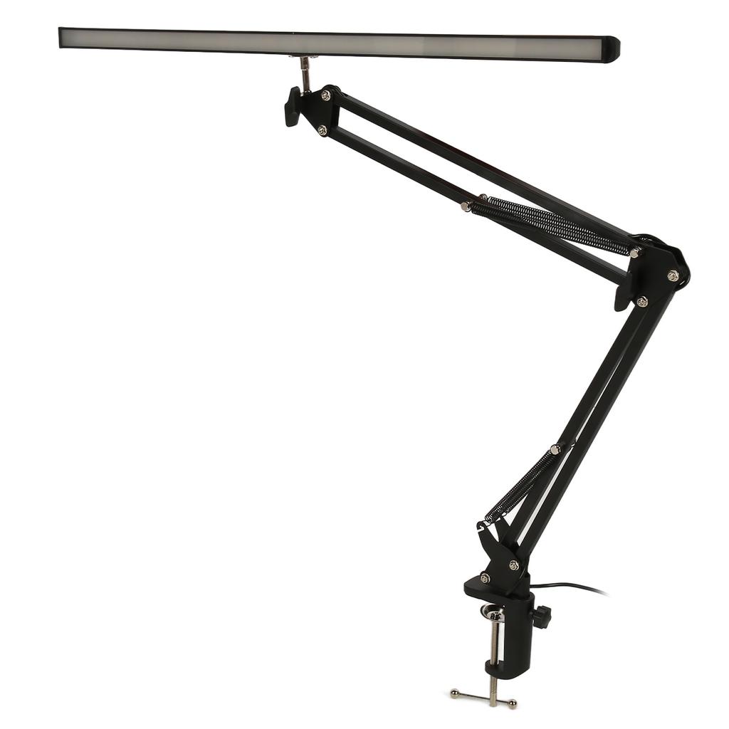LED Buty Lamp with Clamp Clip On Desk Lighting Swing Arm Brightness Salon Lamp for Makeup Tattoo Eyebrow Rding