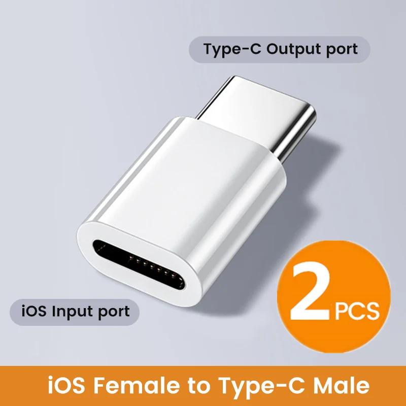Elough ios to USB C Male Adapter Fast Charging Adaptador 20W Ios to Type C для iPhone 15 Huawei Xiaomi Samsung