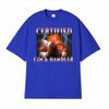 Certified Cock Handler Funny Graphic T-shirts Unisex Fashion High Quality TShirt Men Summer Classic Oversized T Shirt Streetwear