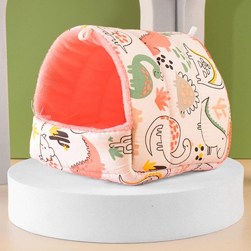 Милый мультяшный кролик белка мини клетка морская свинка гнездо маленькое животное мышь крыса домашнее животное спальная кровать хомяк домик зимний теплый мягкий коврик