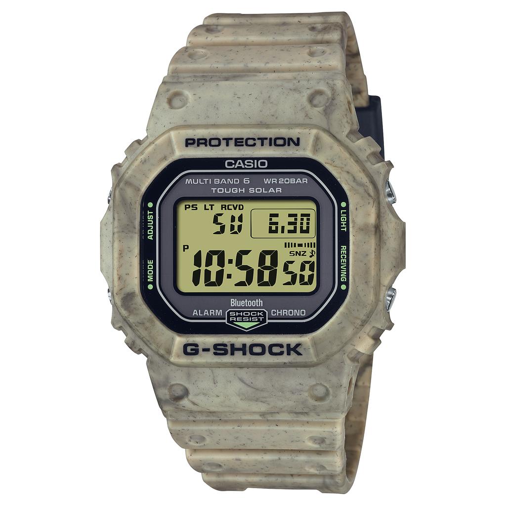 Casio Мужские кварцевые часы GW-B5600SL-5 из смолы, водонепроницаемые до 200 м, ударопрочные