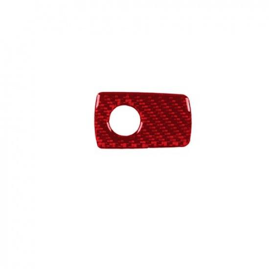 Red Carbon Fiber Glove Box Handle Cover Trim For Toyota Supra A90 -