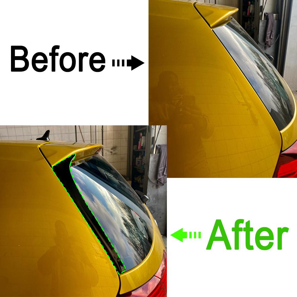 Для GOLF 7 MK7 GTD R 2014-2017 глянцевый черный карбоновый задний спойлер крыло автомобильный стиль авто зеркало заднего вида