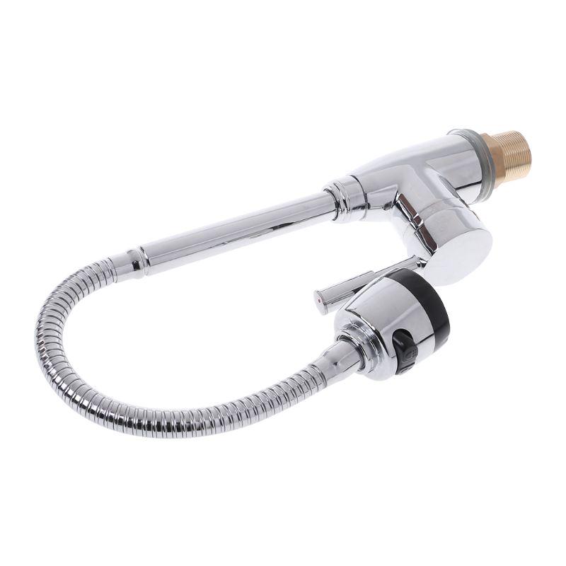 Смеситель для кухонного водопровода из твердого цинкового сплава, смеситель для холодной и горячей воды, одно отверстие A