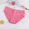 Cute Girls Solid Color Low Waist Slim Panties Breathable Cotton Underwear Briefs
