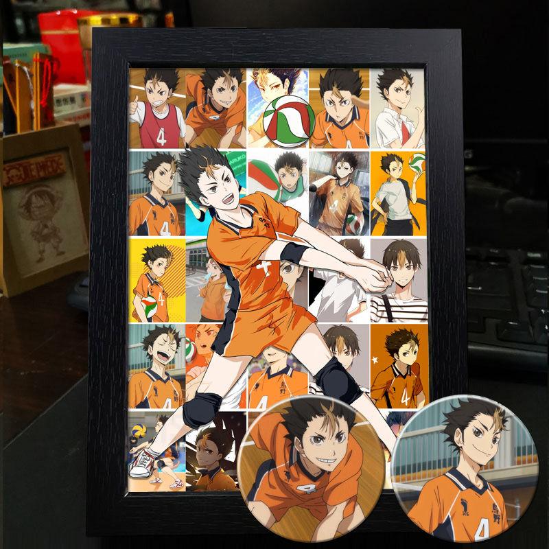 Хайкю!! Украшение фоторамки: Кагеяма Тобио и Хината Шоё - Готовая фоторамка-дисплей в подарок
