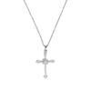 Серебряный цвет ожерелья для женщин CZ цирконий крест кулон и ожерелье цепочка колье колье модные ювелирные аксессуары Bijoux