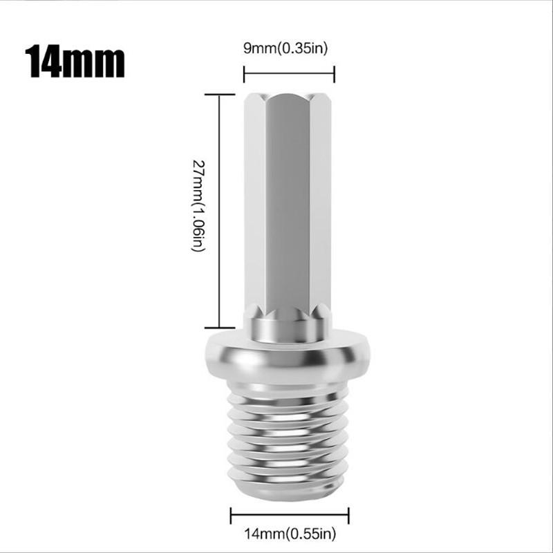 Резьбовое паяное алмазное сверло для бурения отверстий, сверло для угловой шлифовальной машины M14 для керамической плитки, мрамора, гранита, кирпича 6-65 мм