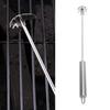 Stainless Steel Grill Cleaning Scraper Silver Barbecue Scraper Grill Cleaner Tool  Camping Cookout
