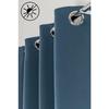 Blackout Curtains - Set of 2 - Blue - 135 X 240 Cm - Metal Eyelets